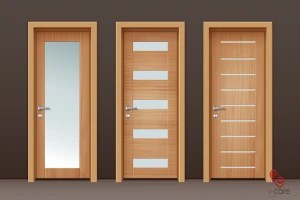 custom wooden door