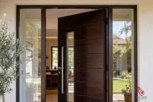 Customized carved entrance doors