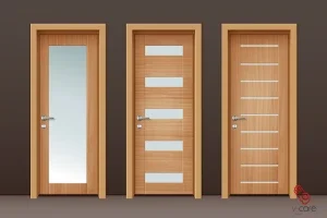 custom wooden door